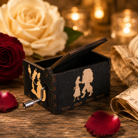 Beauty and the Beast "Tale As Old As Time" Manual Crank Music Box