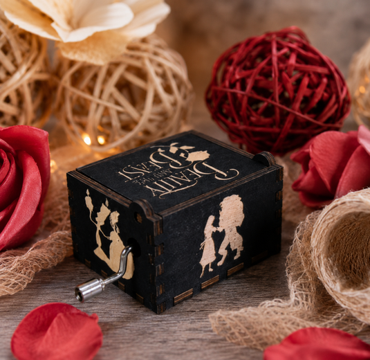 Beauty and the Beast "Tale As Old As Time" Manual Crank Music Box