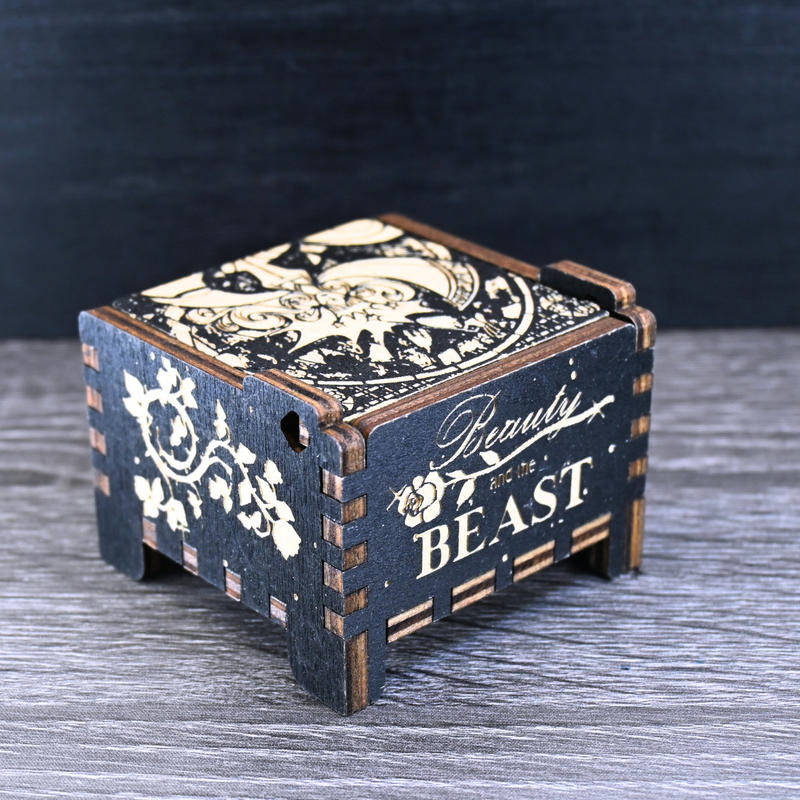 Load image into Gallery viewer, Beauty and the Beast &quot;Tale As Old As Time&quot; Wind-Up Automatic Music Box | &quot;The Enchantress&quot; Theme

