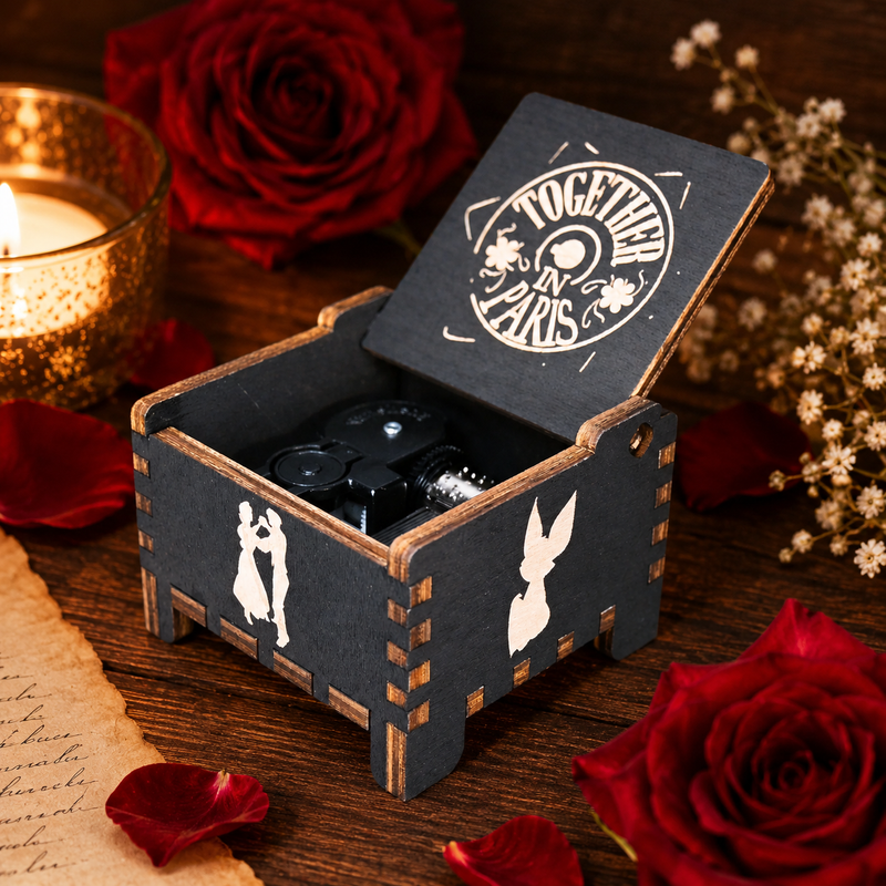 Load image into Gallery viewer, Anastasia Once Upon a December Wind-Up Wooden Music Box

