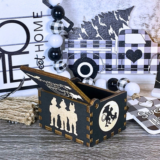 Somewhere Over the Rainbow Music Box Manual Crank Wood Custom Personalize Unique Keepsake Gift Idea Birthday Follow the Yellow Brick Road