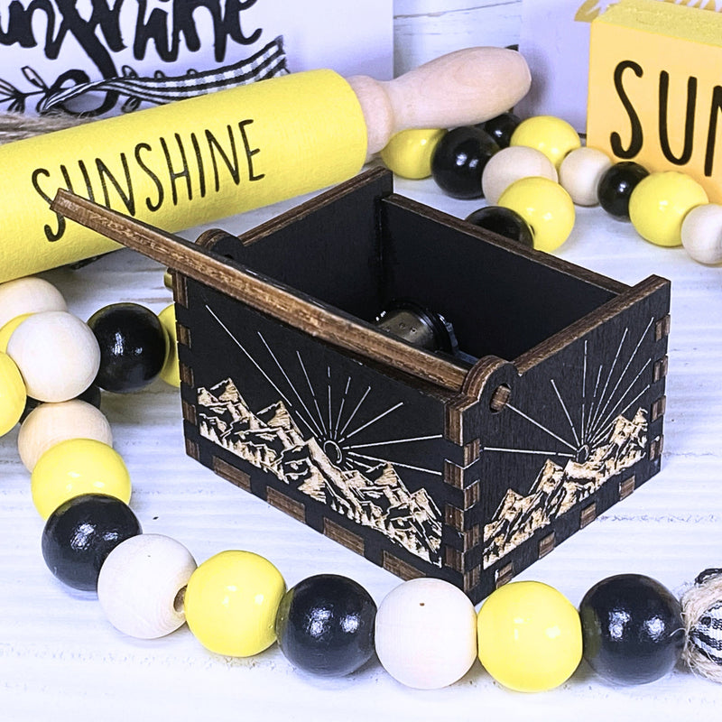 Load image into Gallery viewer, You Are My Sunshine Music Box Manual Crank Wooden Custom Music Boxes Handmade Birthday Anniversary Music Gift My Only Sunshine Sunflower
