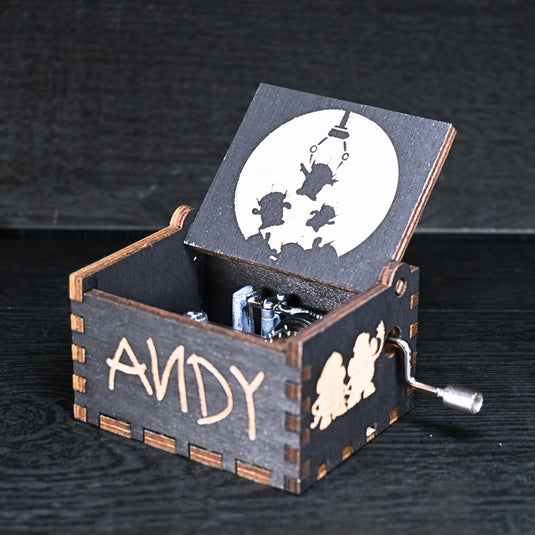 Toy Story Music Box Manual Crank Wood Custom Engraving Handmade Unique Keepsake Gift Wrapping Birthday You've Got a FRIEND in Me Music Box