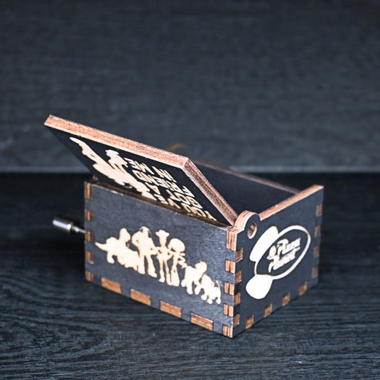Toy Story Music Box Manual Crank Wood Custom Engraving Handmade Unique Keepsake Gift Wrapping Birthday You've Got a FRIEND in Me Music Box