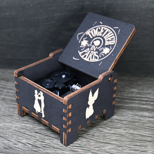 Anastasia Music Box Once Upon a December Automatic Wind-Up Wood Auto Music Box Custom Personalize Keepsake Gift Birthday Wedding Anniversary