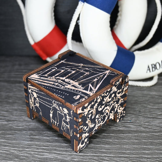 My Heart Will Go On Music Box | Titanic Handmade Wood Automatic Wind-Up Auto Wedding Engagement Gift Christmas Anniversary | Unique Keepsake