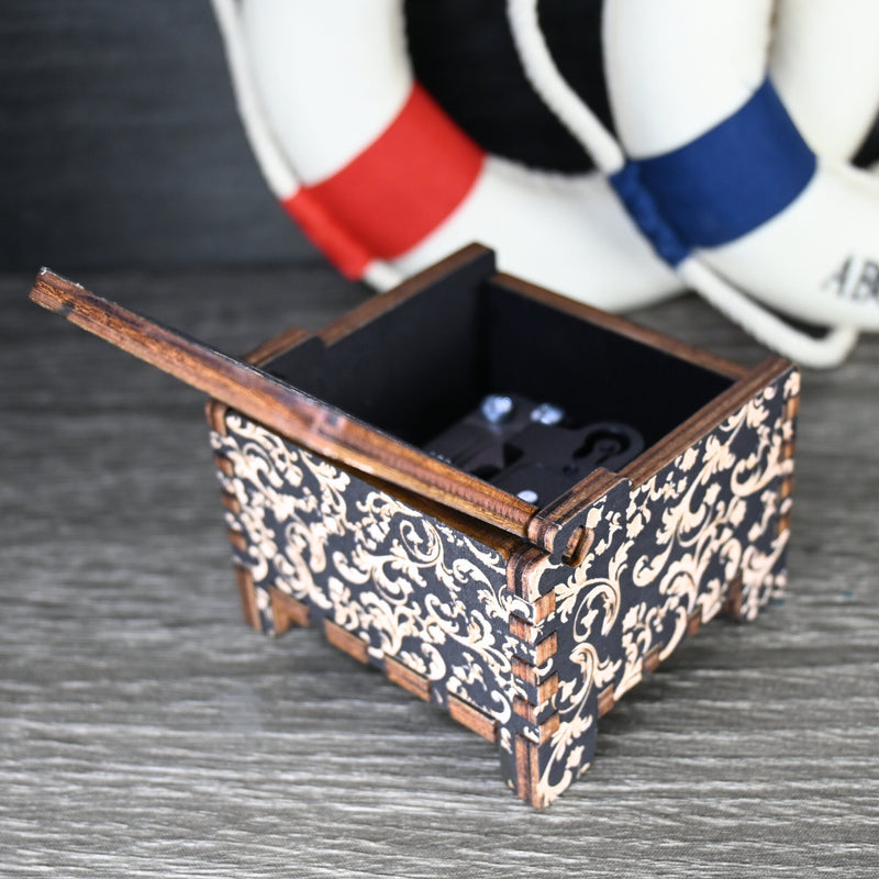 Load image into Gallery viewer, My Heart Will Go On Music Box | Titanic Handmade Wood Automatic Wind-Up Auto Wedding Engagement Gift Christmas Anniversary | Unique Keepsake
