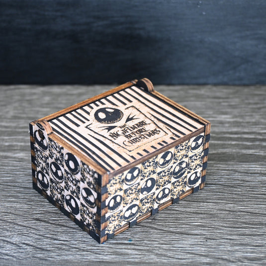 Nightmare Before Christmas Music Box THIS IS HALLOWEEN Music Box Manual Crank Wooden Custom Handmade Keepsake Idea Birthday Surprise Gift