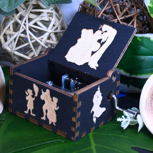 Tarzan Music Box Manual Crank Wood Chest Engrave Custom Personalize Handmade Unique Keepsake Anniversary You'll be In My Heart Music Box
