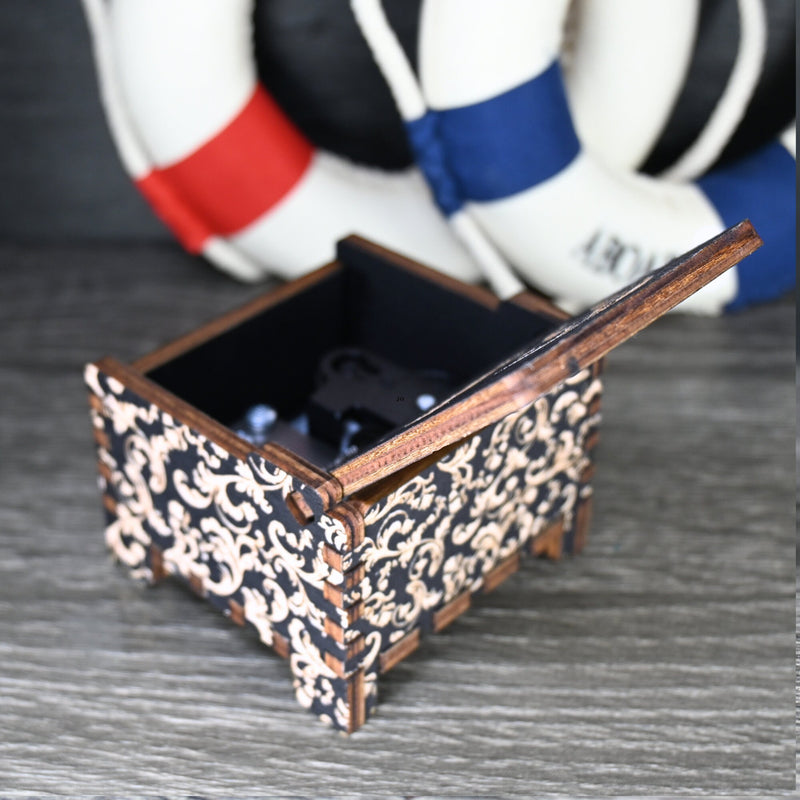 Load image into Gallery viewer, My Heart Will Go On Music Box | Titanic Handmade Wood Automatic Wind-Up Auto Wedding Engagement Gift Christmas Anniversary | Unique Keepsake
