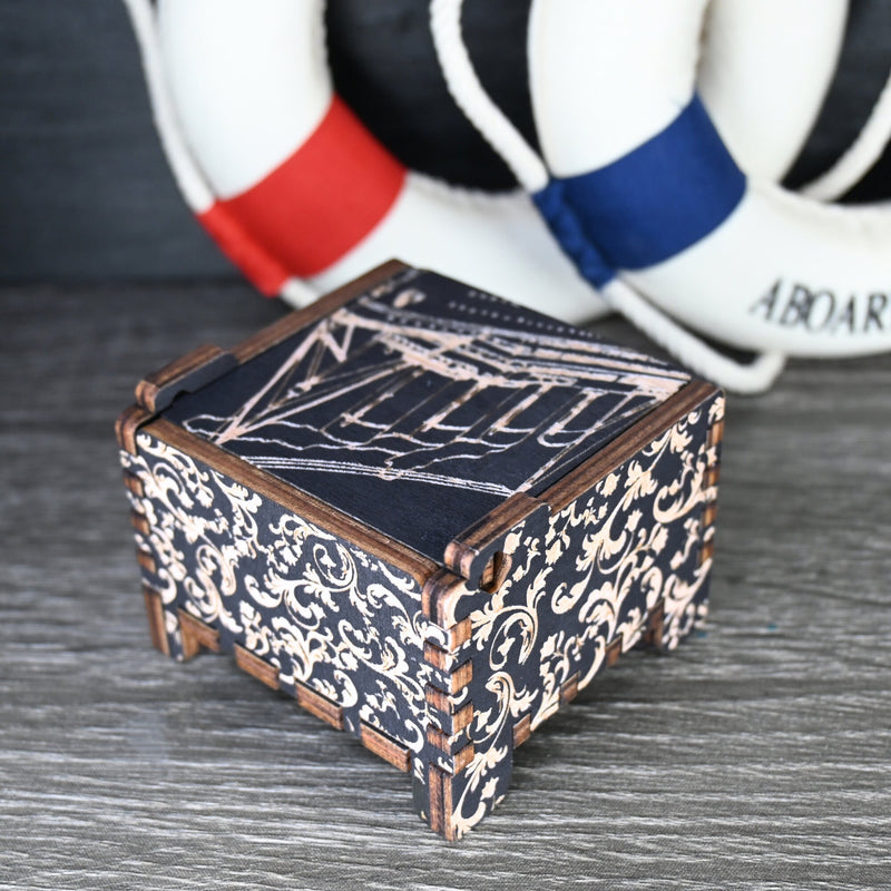 Load image into Gallery viewer, My Heart Will Go On Music Box | Titanic Handmade Wood Automatic Wind-Up Auto Wedding Engagement Gift Christmas Anniversary | Unique Keepsake
