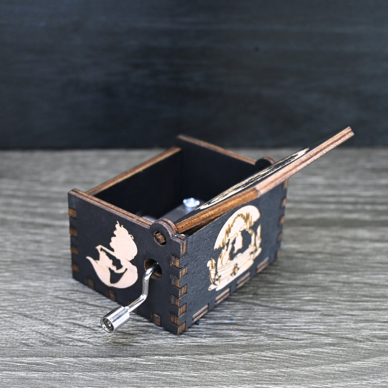 Load image into Gallery viewer, Part of Your World Music Box | Little Mermaid Music Box | Handmade Wood Manual Crank | Custom Birthday Wedding Anniversary Mother&#39;s Day Gift
