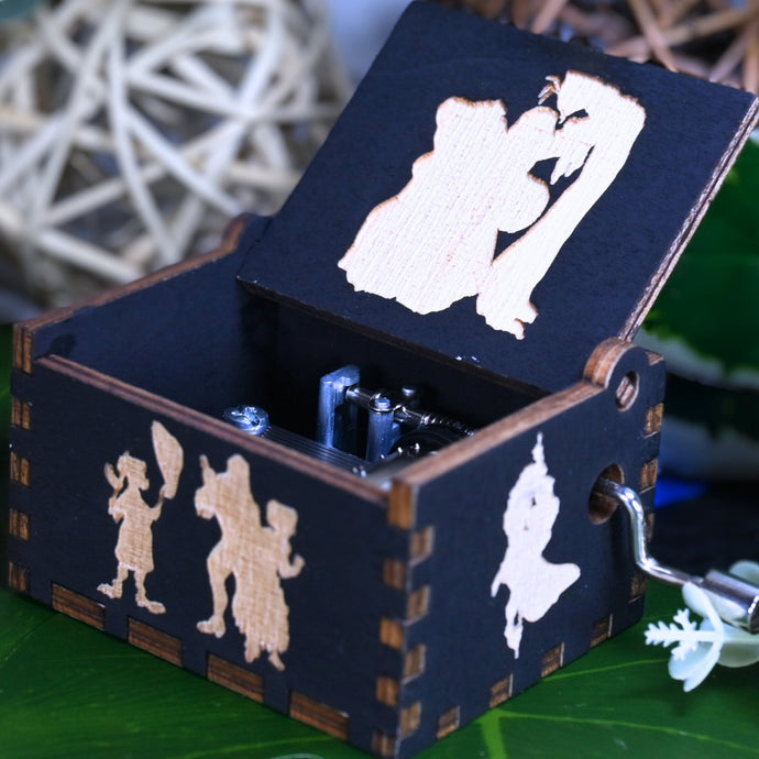 Tarzan Music Box Manual Crank Wood Chest Engrave Custom Personalize Handmade Unique Keepsake Anniversary You'll be In My Heart Music Box