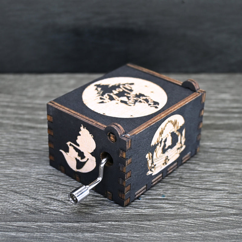 Load image into Gallery viewer, Part of Your World Music Box | Little Mermaid Music Box | Handmade Wood Manual Crank | Custom Birthday Wedding Anniversary Mother&#39;s Day Gift

