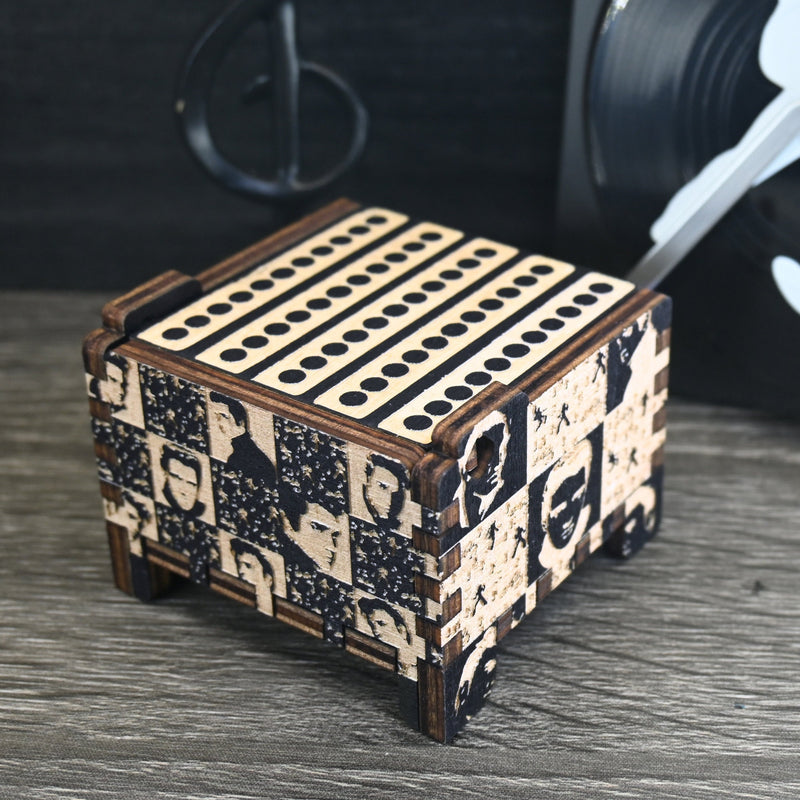 Load image into Gallery viewer, Love Me Tender Music Box Elvis Music Box | Elvis Presley Handmade Wooden Automatic Wind-Up | Wedding Vows Engagement Gift
