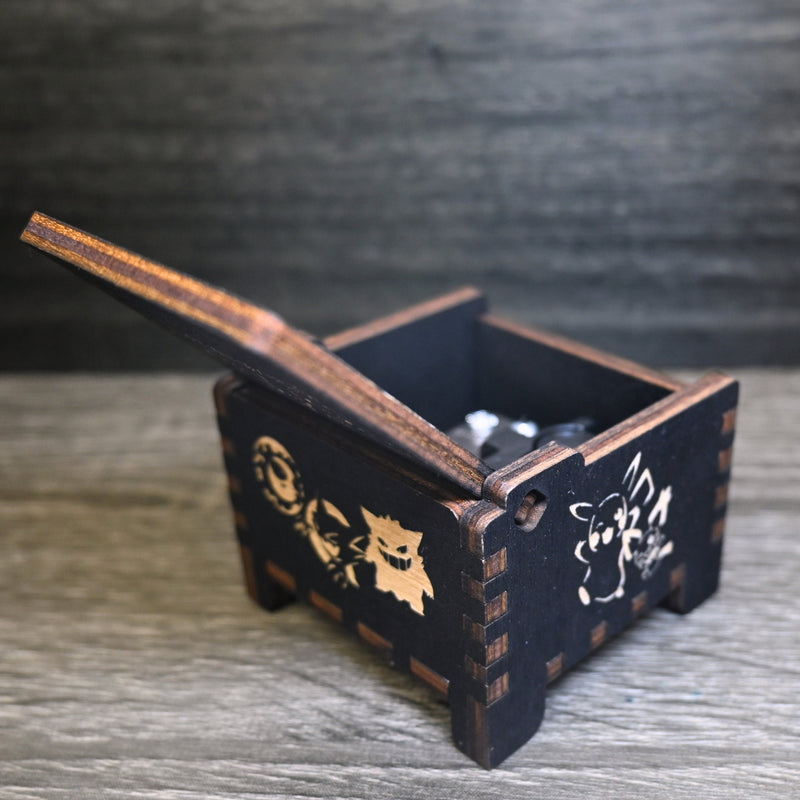 Load image into Gallery viewer, Pokemon Music Box Wooden Handmade Automatic Wind-Up Auto Personalize Customize Birthday Unique Gift Keepsake Gotta Catch Em All Theme Song
