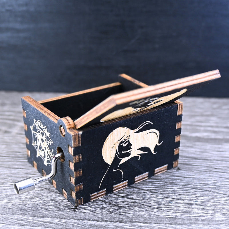Load image into Gallery viewer, Nightmare Before Christmas Music Box Music Box Manual Crank Wooden Custom Handmade Keepsake Idea Birthday Surprise Gift SIMPLY MEANT to BE
