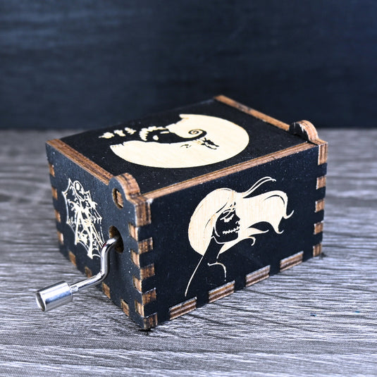 Nightmare Before Christmas Music Box Music Box Manual Crank Wooden Custom Handmade Keepsake Idea Birthday Surprise Gift SIMPLY MEANT to BE