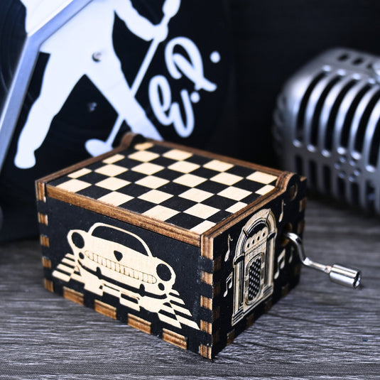 Heartbreak Hotel Music Box Elvis Music Box Manual Crank Customizable Elvis Presley Gift Birthday Anniversary Wedding Bridal Shower Gift Idea