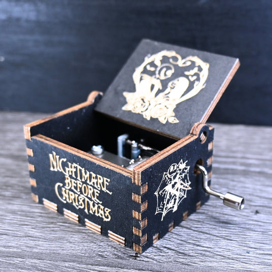 Nightmare Before Christmas Music Box Music Box Manual Crank Wooden Custom Handmade Keepsake Idea Birthday Surprise Gift SIMPLY MEANT to BE
