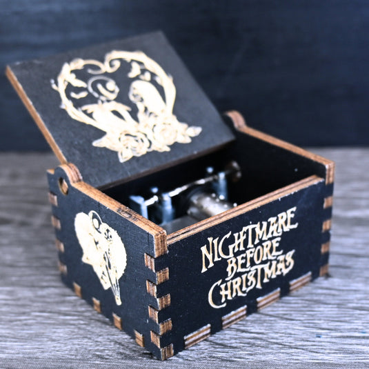 Nightmare Before Christmas Music Box Music Box Manual Crank Wooden Custom Handmade Keepsake Idea Birthday Surprise Gift SIMPLY MEANT to BE
