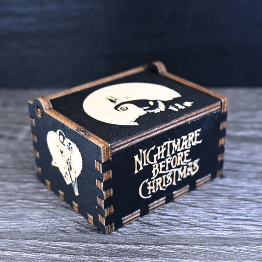Nightmare Before Christmas Music Box Music Box Manual Crank Wooden Custom Handmade Keepsake Idea Birthday Surprise Gift SIMPLY MEANT to BE